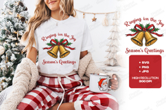 Christmas Bells SVG - Ringing in the Joy Season&#039;s Greetings Product Image 1
