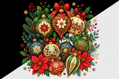 Christmas tumbler, mug wrap, clipart sublimation design Product Image 2
