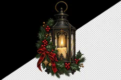 Christmas tumbler, mug wrap, clipart sublimation design Product Image 2