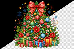 Christmas tumbler, mug wrap, clipart sublimation design Product Image 2