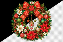 Christmas tumbler, mug wrap, clipart sublimation design Product Image 2