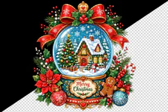 Christmas tumbler, mug wrap, clipart sublimation design Product Image 2
