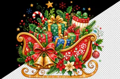 Christmas tumbler, mug wrap, clipart sublimation design Product Image 2