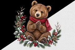 Christmas tumbler, mug wrap, clipart sublimation design Product Image 2