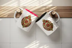 Christmas tumbler, mug wrap, clipart sublimation design Product Image 3
