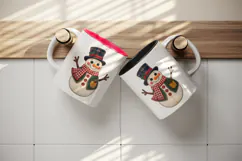 Christmas tumbler, mug wrap, clipart sublimation design Product Image 3