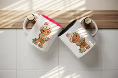 Christmas tumbler, mug wrap, clipart sublimation design Product Image 3