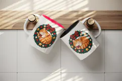 Christmas tumbler, mug wrap, clipart sublimation design Product Image 3