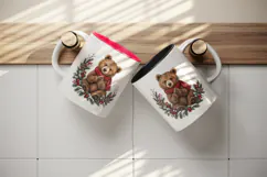 Christmas tumbler, mug wrap, clipart sublimation design Product Image 3