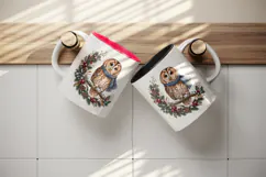 Christmas tumbler, mug wrap, clipart sublimation design Product Image 3