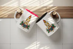 Christmas tumbler, mug wrap, clipart sublimation design Product Image 3