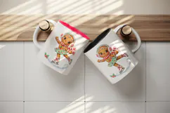 Christmas tumbler, mug wrap, clipart sublimation design Product Image 3