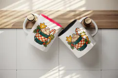 Christmas tumbler, mug wrap, clipart sublimation design Product Image 3