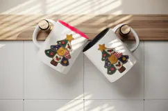 Christmas tumbler, mug wrap, clipart sublimation design Product Image 3