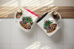Christmas tumbler, mug wrap, clipart sublimation design Product Image 3
