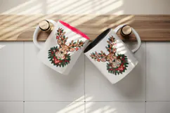 Christmas tumbler, mug wrap, clipart sublimation design Product Image 3