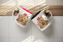 Christmas tumbler, mug wrap, clipart sublimation design Product Image 3
