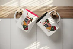 Christmas tumbler, mug wrap, clipart sublimation design Product Image 3