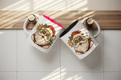 Christmas tumbler, mug wrap, clipart sublimation design Product Image 3