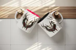 Christmas tumbler, mug wrap, clipart sublimation design Product Image 3