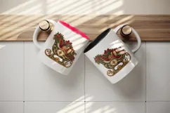 Christmas tumbler, mug wrap, clipart sublimation design Product Image 3