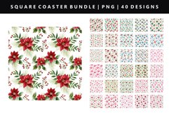 Christmas Square Coaster Design | Square Coaster PNG Product Image 1