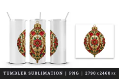 Christmas tumbler, mug wrap, clipart sublimation design Product Image 4
