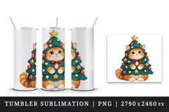 Christmas tumbler, mug wrap, clipart sublimation design Product Image 4