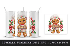 Christmas tumbler, mug wrap, clipart sublimation design Product Image 4