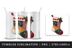 Christmas tumbler, mug wrap, clipart sublimation design Product Image 4