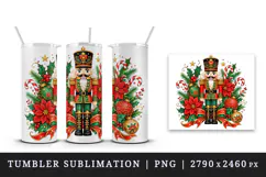 Christmas tumbler, mug wrap, clipart sublimation design Product Image 4