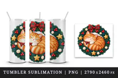 Christmas tumbler, mug wrap, clipart sublimation design Product Image 4