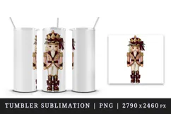Christmas tumbler, mug wrap, clipart sublimation design Product Image 4