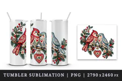 Christmas tumbler, mug wrap, clipart sublimation design Product Image 4