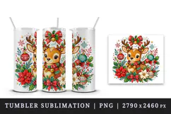 Christmas tumbler, mug wrap, clipart sublimation design Product Image 4