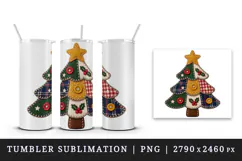 Christmas tumbler, mug wrap, clipart sublimation design Product Image 4