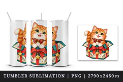 Christmas tumbler, mug wrap, clipart sublimation design Product Image 4