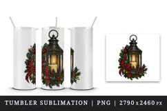 Christmas tumbler, mug wrap, clipart sublimation design Product Image 4