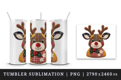 Christmas tumbler, mug wrap, clipart sublimation design Product Image 4