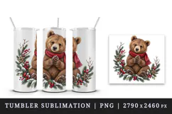 Christmas tumbler, mug wrap, clipart sublimation design Product Image 4
