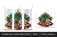 Christmas tumbler, mug wrap, clipart sublimation design Product Image 4