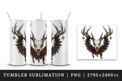Christmas tumbler, mug wrap, clipart sublimation design Product Image 4
