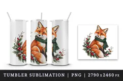 Christmas tumbler, mug wrap, clipart sublimation design Product Image 4