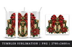 Christmas tumbler, mug wrap, clipart sublimation design Product Image 4