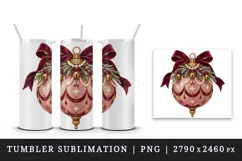 Christmas tumbler, mug wrap, clipart sublimation design Product Image 4