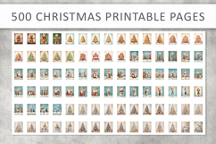 500 Vintage Christmas Printable Pages, Grunge Holiday Product Image 2