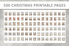 500 Vintage Christmas Printable Pages, Grunge Holiday Product Image 4