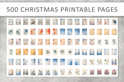 500 Vintage Christmas Printable Pages, Grunge Holiday Product Image 5