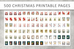 500 Vintage Christmas Printable Pages, Grunge Holiday Product Image 6