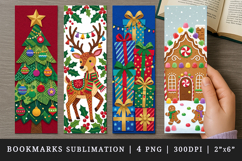 Christmas bookmarks printable sublimation bookmark design Product Image 1